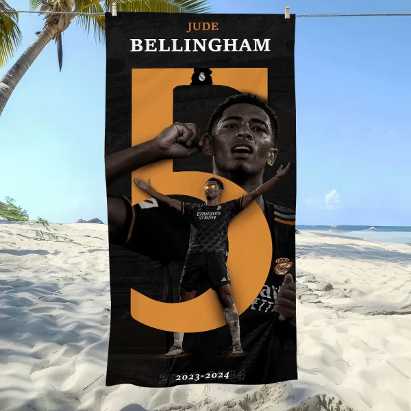 Football Star JudeS B-Bellinghams Cool Towel Soft Pool Gift For Travel Gym Shower Camping Quick Dry Sports Large Beach Towel 6