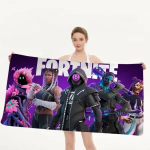 F-Fortnite Game Beach Towel For Kids Personalized Bath Towel Pool Towel Vacation Gift Picnic Towel Party Gift 1