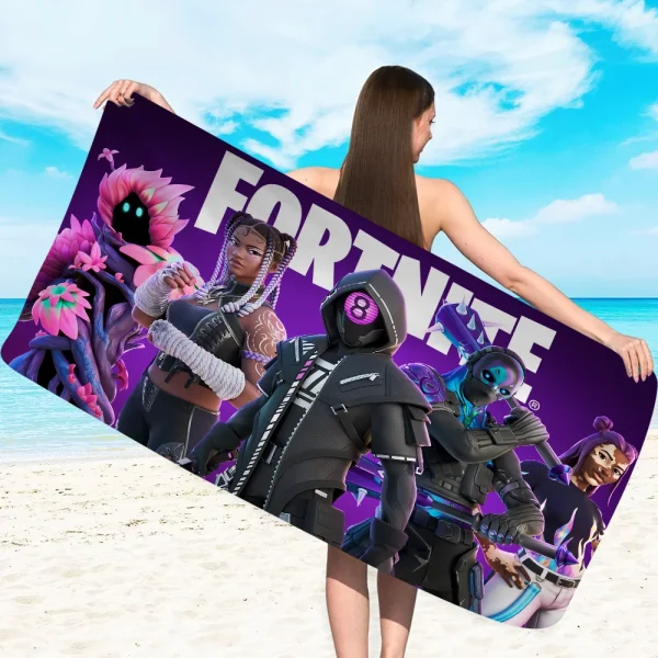 F-Fortnite Game Beach Towel For Kids Personalized Bath Towel Pool Towel Vacation Gift Picnic Towel Party Gift 5