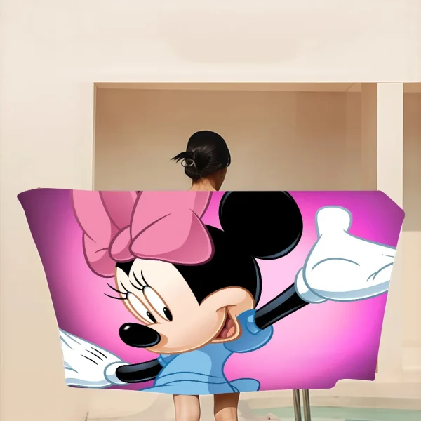 Disney Minnie Mouse Beach Towel Colorful Bath Towels For Girl Microfiber Quick Dry Custom Sand Free Beach Yoga Spa Gym Pool 6
