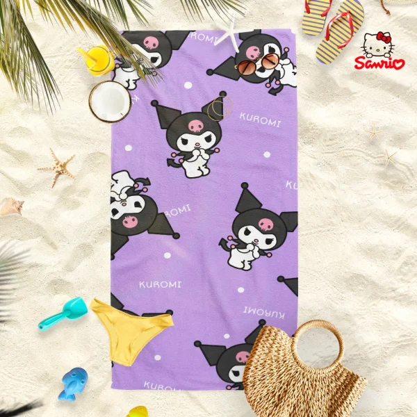 Adorable Hello Kitty and Friends Beach Towels for Summer Fun! Suitable for towels, bath towels, beach towels 2
