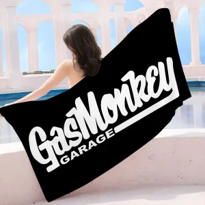 G-Gas M-Monkey Garage Logo Beach Towel Colorful Bath Towels For Girl Microfiber Quick Dry Custom Sand Free Beach Yoga Gym Pool 1