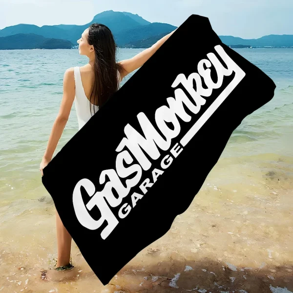G-Gas M-Monkey Garage Logo Beach Towel Colorful Bath Towels For Girl Microfiber Quick Dry Custom Sand Free Beach Yoga Gym Pool 2