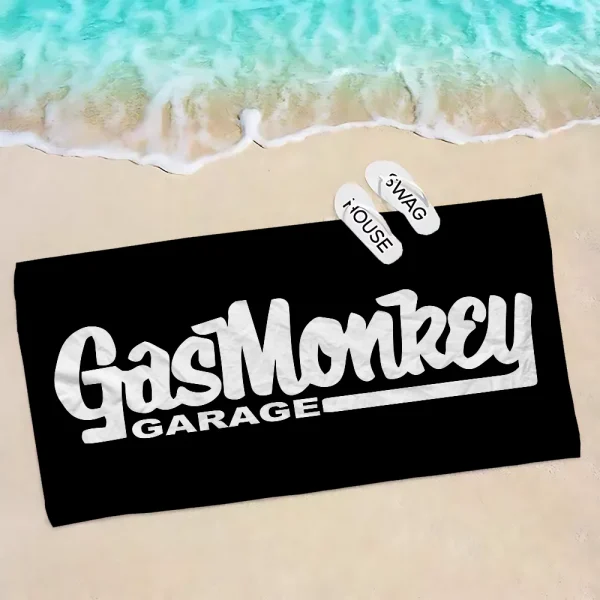 G-Gas M-Monkey Garage Logo Beach Towel Colorful Bath Towels For Girl Microfiber Quick Dry Custom Sand Free Beach Yoga Gym Pool 4