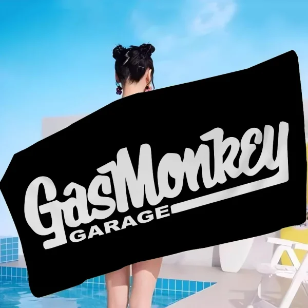 G-Gas M-Monkey Garage Logo Beach Towel Colorful Bath Towels For Girl Microfiber Quick Dry Custom Sand Free Beach Yoga Gym Pool 5