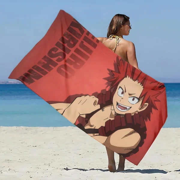 My hero academia Beach Towel Microfiber Sand Free Quick Dry Soft Sandproof Pool Towels Gift for Women Travel Gym Shower Camping 6