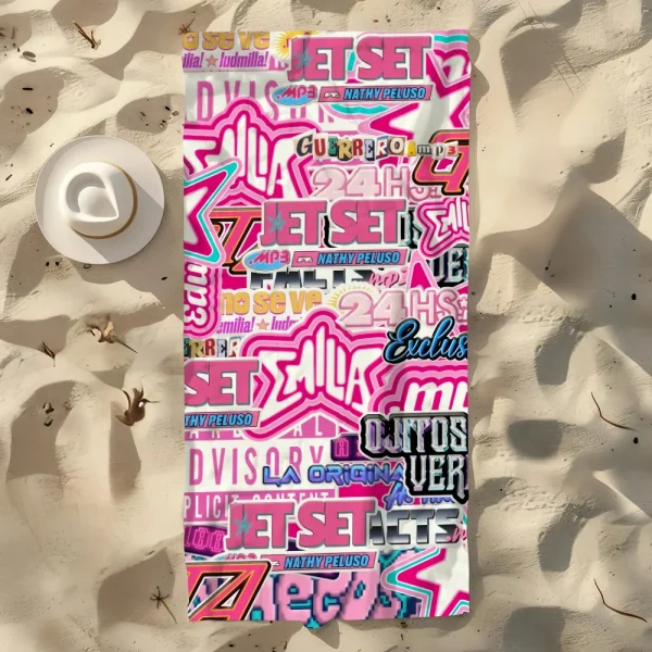Towel Soft Pool Gift For Travel Gym Shower Camping Quick Dry Mp3 Singer Sports Mernes Large Beach Emilia Music Towel 3