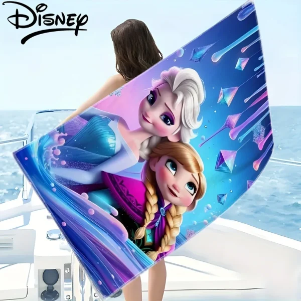 Disney Frozen Beach Towel: Elsa and Anna's Magical Beach Essential Suitable for towels, bath towels, beach towels, gifts 3