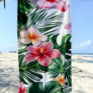 Oversized Cotton Beach Towel - Sandproof and Quick Drying - Yoga, Swimming, Beach Outdoor Leisure - Portable Folding Travel Esse 1