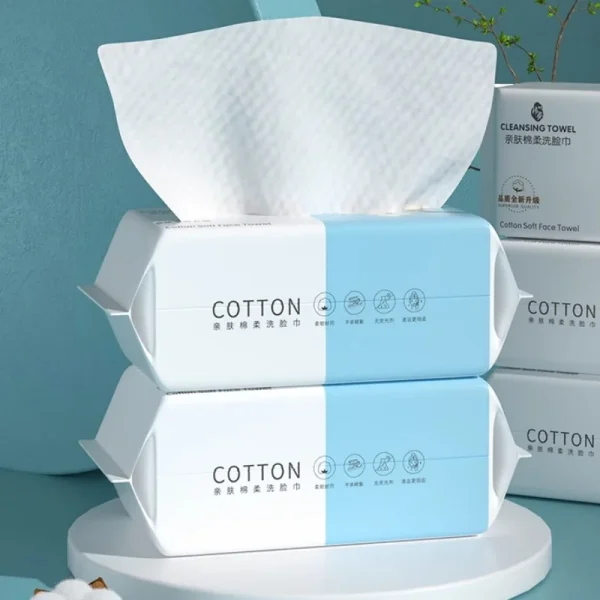 50/100pcs Extra Thick Disposable Facial Towels Gentle and Absorbent Cotton Makeup Remover Wipes Microfiber Hand Towels Home 3