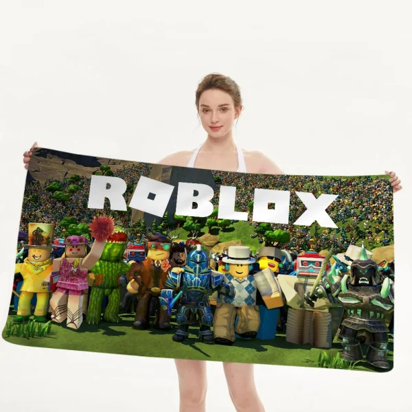 Game R-Robloxes Big Microfiber Beach Towels Quick Dry Towel Sand Beach Towels Pool Towel For Travel Swim Pool Yoga 1