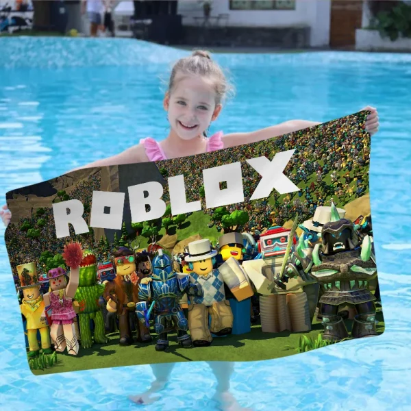 Game R-Robloxes Big Microfiber Beach Towels Quick Dry Towel Sand Beach Towels Pool Towel For Travel Swim Pool Yoga 2