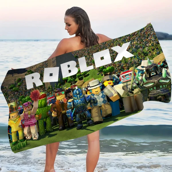 Game R-Robloxes Big Microfiber Beach Towels Quick Dry Towel Sand Beach Towels Pool Towel For Travel Swim Pool Yoga 4