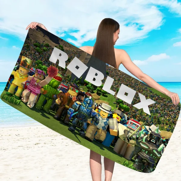 Game R-Robloxes Big Microfiber Beach Towels Quick Dry Towel Sand Beach Towels Pool Towel For Travel Swim Pool Yoga 5