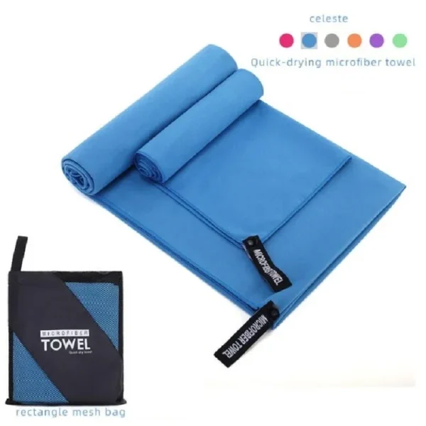 2pcs/set microfiber towel sports quick-drying super absorbent camping towel soft and lightweight gym swimming yoga beach towel 1
