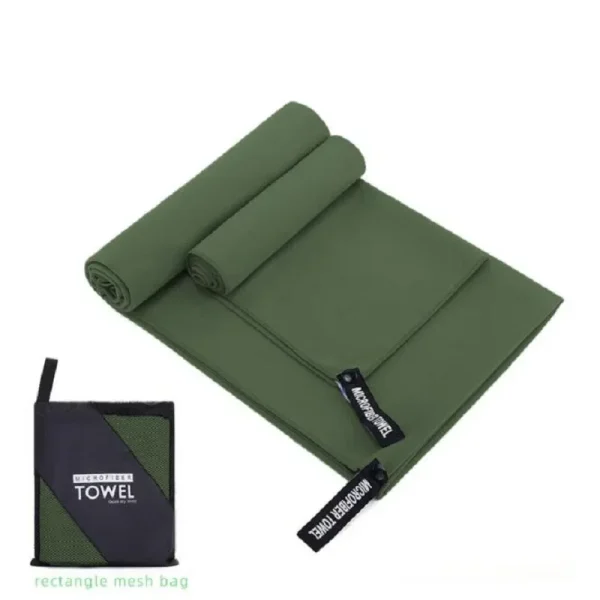 2pcs/set microfiber towel sports quick-drying super absorbent camping towel soft and lightweight gym swimming yoga beach towel 3