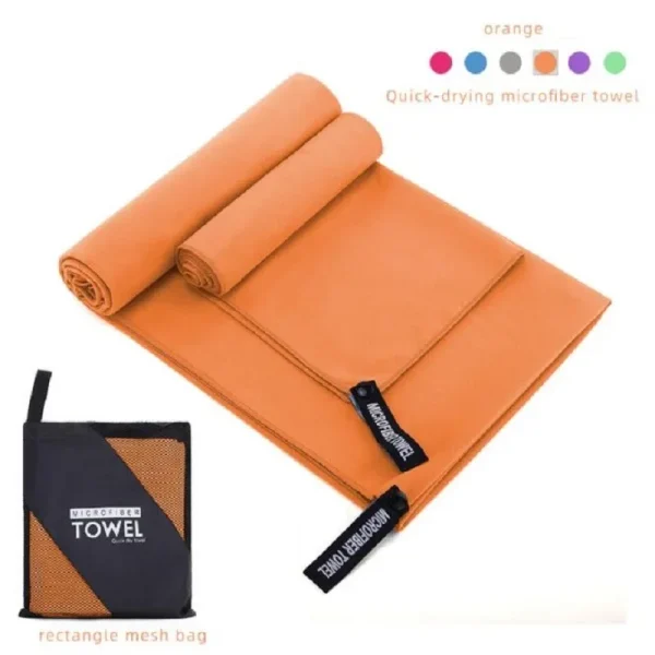 2pcs/set microfiber towel sports quick-drying super absorbent camping towel soft and lightweight gym swimming yoga beach towel 5