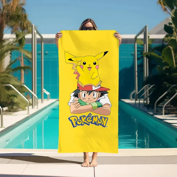 Large Bath Towels Bathroom P-Pokemones Bathroom Set Accessories Spa Quick Drying Towels Gym Towel For Home Personal Care Sauna 3
