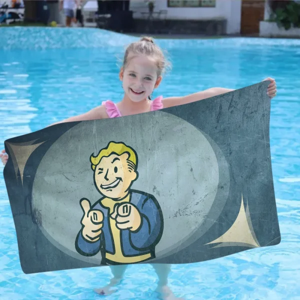 Bathmat F-Fallouts Microfiber Beach Towel Absorbent Quick Dry Soft Yoga Swimming Resort Mountain Climbing Towel 2