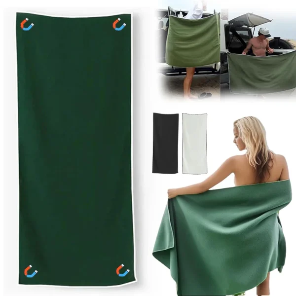 Magnetic Bath Towel Multifunctional Outdoor Magnet Towels Quick Drying Beach Towel  for Surfing Swimming 3