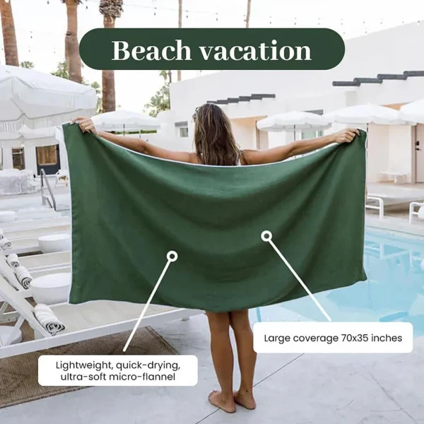 Magnetic Bath Towel Multifunctional Outdoor Magnet Towels Quick Drying Beach Towel  for Surfing Swimming 5