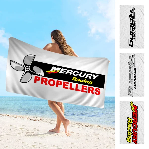 M-Mercury Racing Towel Microfiber Beach Towel Absorbent Quick dry Soft Yoga Swimming Resort Mountain Climbing Towel 1