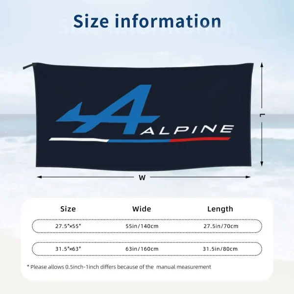 Alpine Team Beach Towel Soft Microfiber Quick Dry Absorbent Quick Towels For Yoga 2