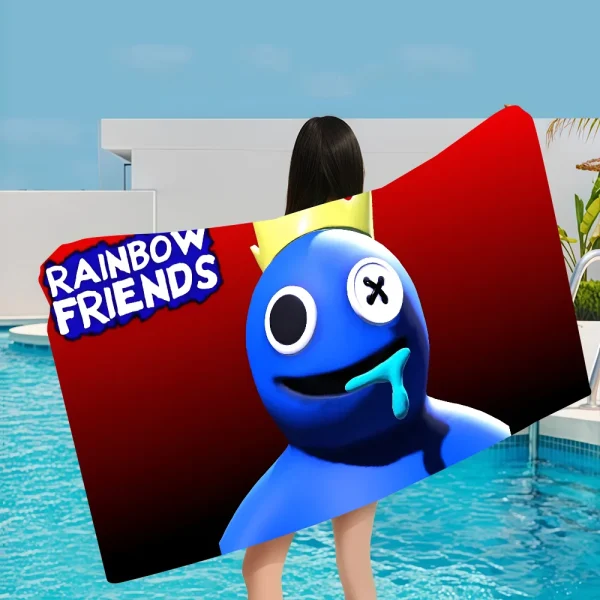 R-Rainbow F-Friends Game Beach Towels Shower Towel Sauna Travel Spa Microfiber Quick Dry Gym Accessories Cute Room Decor 2