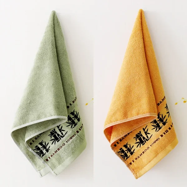 Set of 1 Bamboo Fiber Towels Sets Home Bath Towels Adults Face Towel Thick Absorbent Luxury Bathroom Towels Toalha De Praia 2