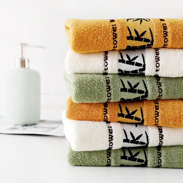 Set of 1 Bamboo Fiber Towels Sets Home Bath Towels Adults Face Towel Thick Absorbent Luxury Bathroom Towels Toalha De Praia 6
