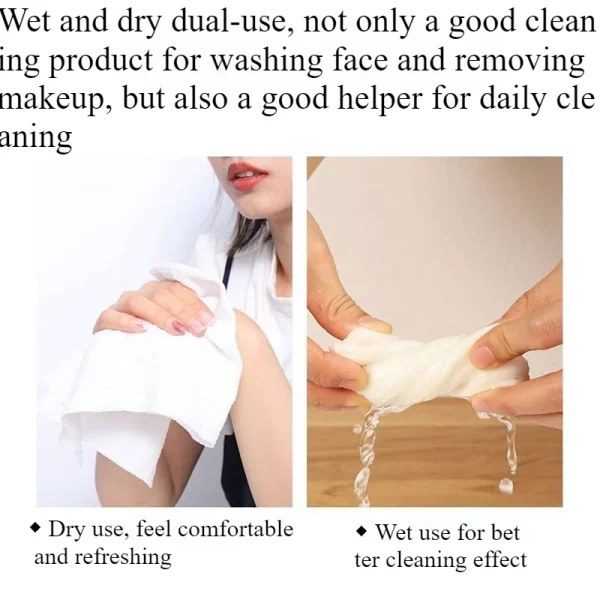 Disposable Compressed Towel Large Square Towel Quick Drying Thickened Pure Cotton Non-woven Fabric EF Pattern Travel Face Wash 3