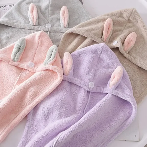 1pc Microfiber Hair Towels Super Absorbent Hair Drying Towel Turban For Women And Girls Quick Magic Hair Dry Hat 1