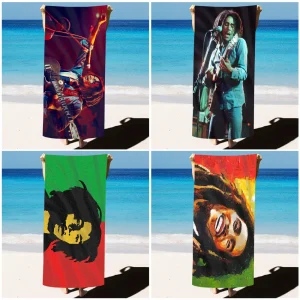 B-Bob M-Marley  Towel  Microfiber beach towel absorbent quick-drying soft yoga Swimming vacation 1