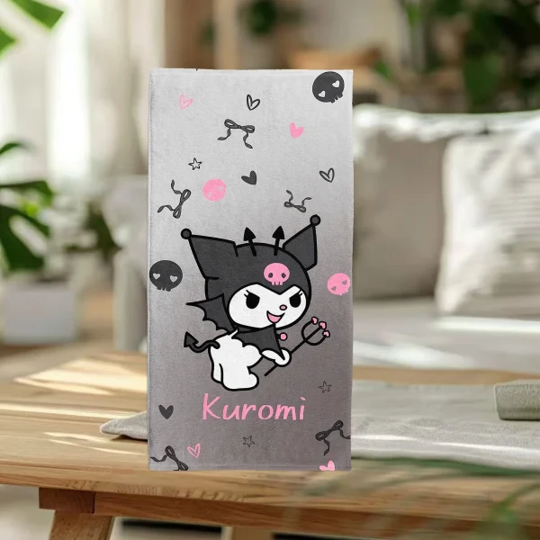 Kuromi-Themed Super Cute Beach Towels: Perfect for Summer Fun! Suitable for towels, bath towels, beach towels 2