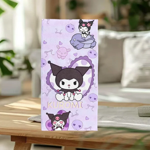 Kuromi-Themed Super Cute Beach Towels: Perfect for Summer Fun! Suitable for towels, bath towels, beach towels 3