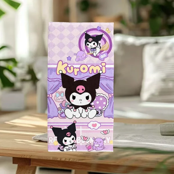 Kuromi-Themed Super Cute Beach Towels: Perfect for Summer Fun! Suitable for towels, bath towels, beach towels 5