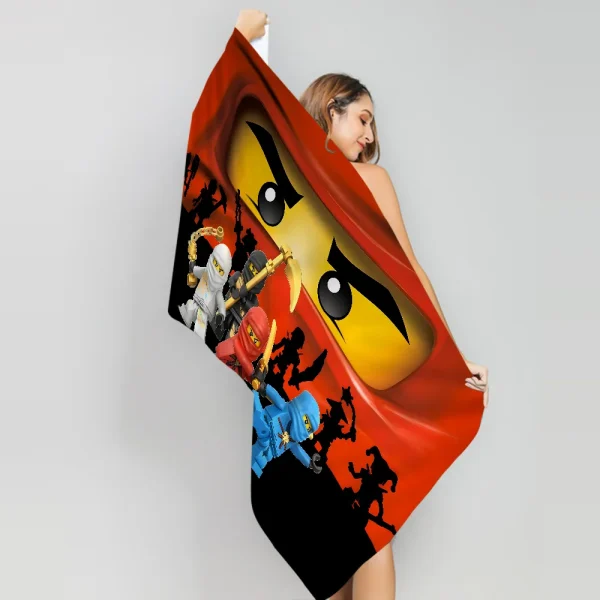 Cartoon ninjago Towel Microfiber Beach Towel Absorbent Quick dry Soft Yoga Swimming Resort Mountain Climbing Towel 2