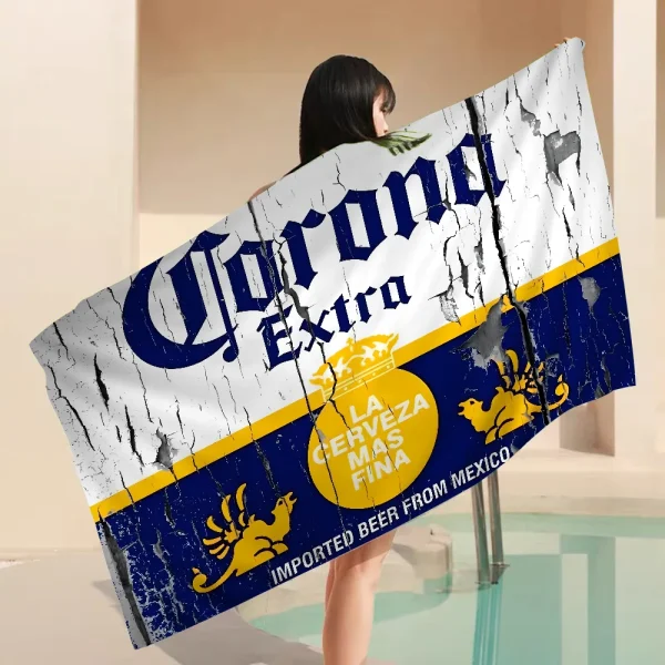 Corona Extra Beer Towel Microfiber Beach Towel Absorbent Quick dry Soft Yoga Swimming Resort Mountain Climbing Towel 1