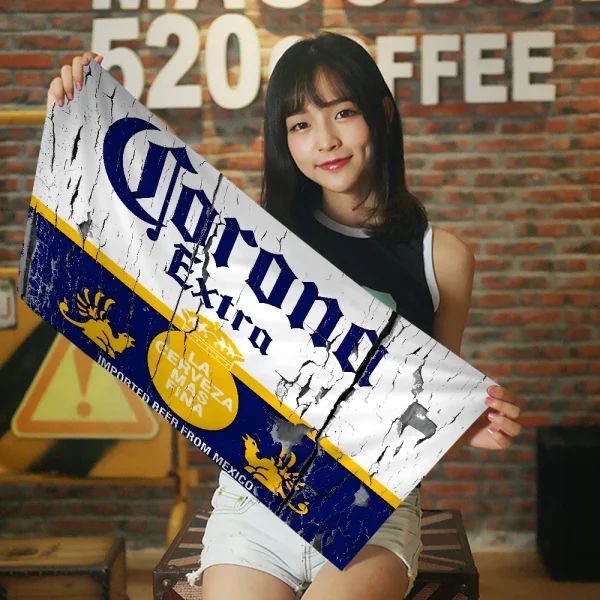Corona Extra Beer Towel Microfiber Beach Towel Absorbent Quick dry Soft Yoga Swimming Resort Mountain Climbing Towel 3
