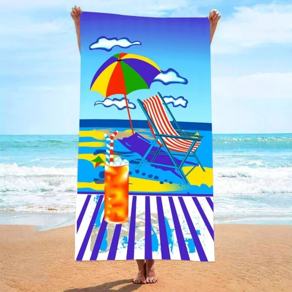 Quick Drying Microfiber Towels Beach Mat Sports Bathroom Luxury Travel Shower Towel Large Sand Free for Adults Body Dry Towels 6