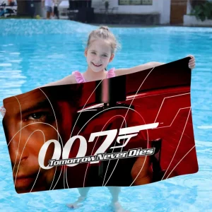 James Movie B-Bond 007 Big Microfiber Beach Towels Quick Dry Towel Sand Beach Towels Pool Towel For Travel Swim Pool Yoga 1