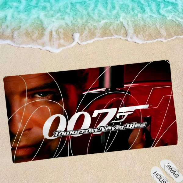 James Movie B-Bond 007 Big Microfiber Beach Towels Quick Dry Towel Sand Beach Towels Pool Towel For Travel Swim Pool Yoga 6