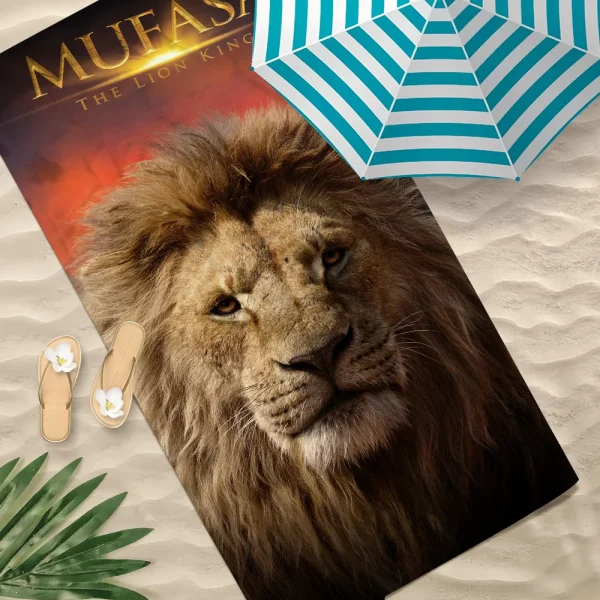 Cartoon M-Mufasa The L-Lion King Towel Soft Pool Gift For Travel Gym Shower Camping Quick Dry Sports Large Beach Towel 1