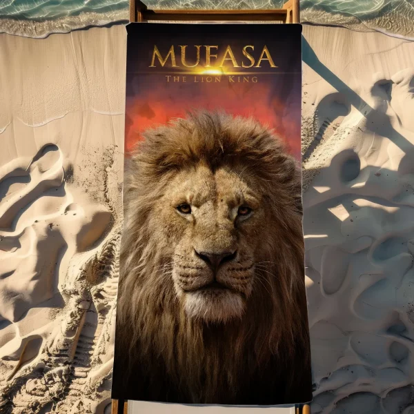 Cartoon M-Mufasa The L-Lion King Towel Soft Pool Gift For Travel Gym Shower Camping Quick Dry Sports Large Beach Towel 4