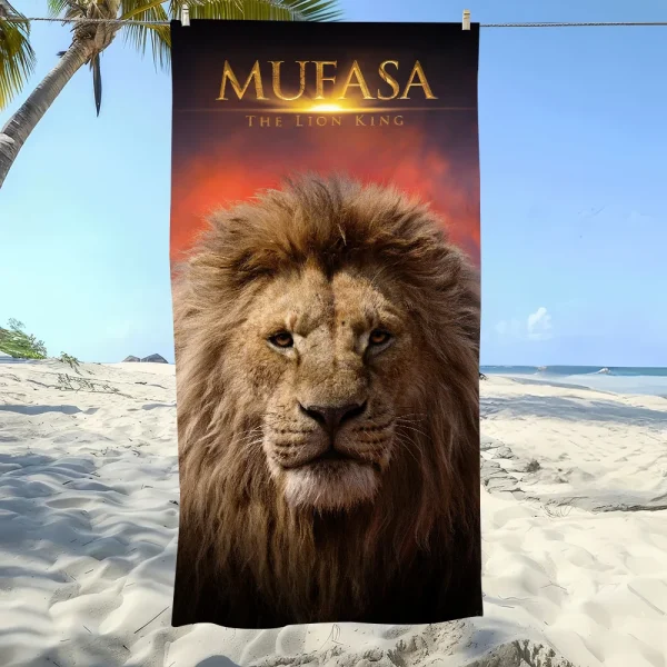 Cartoon M-Mufasa The L-Lion King Towel Soft Pool Gift For Travel Gym Shower Camping Quick Dry Sports Large Beach Towel 5