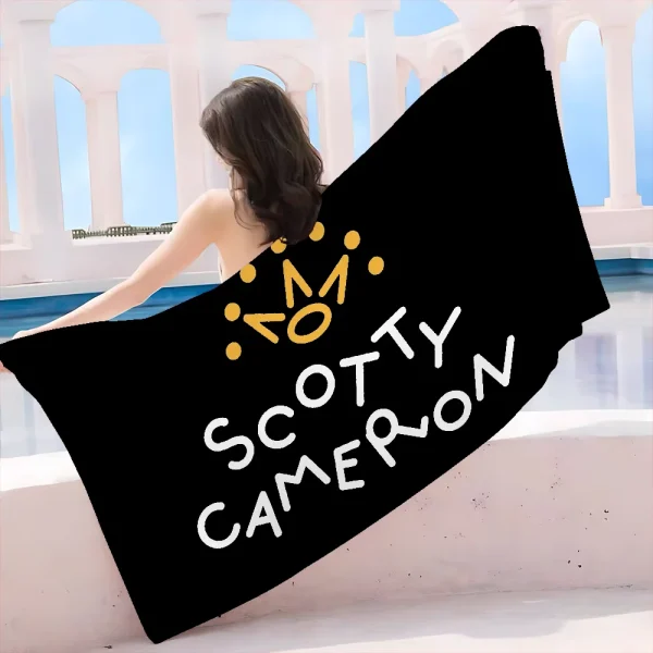 S-Scotty C-Cameron Sign Kitchen Beach Towel Cartoon Cute Summer Kids Large Bath Pool Beach Towel Absorbent For Swimming Travel 2