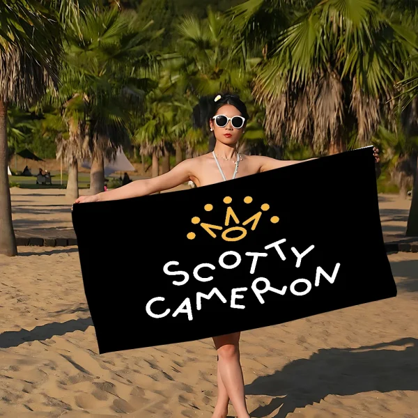 S-Scotty C-Cameron Sign Kitchen Beach Towel Cartoon Cute Summer Kids Large Bath Pool Beach Towel Absorbent For Swimming Travel 4