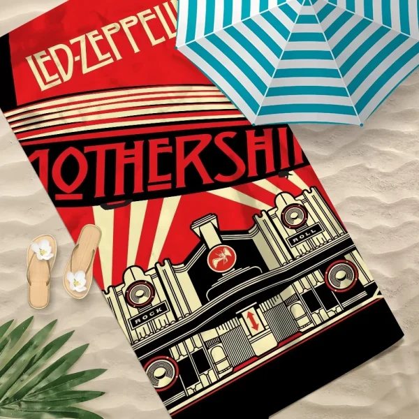 Rock Band L-Led Z-Zeppelin Music Towel Soft Pool Gift For Travel Gym Shower Camping Quick Dry Sports Large Beach Towel 2