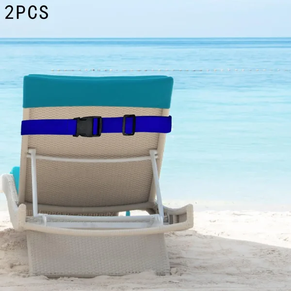 2x Beach Chairs Extendable Towel Bands Towel Holder Clips Portable Multifunction Accessories Replacement for Holiday Beach 2