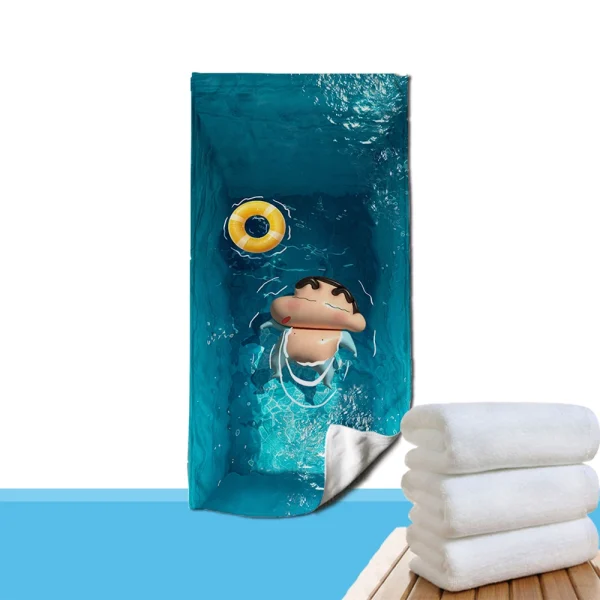 Adorable Crayon Shin-chan Beach Towels: Fun Pool-Themed Prints for Summer! Suitable for towels, bath towels, beach towels 2
